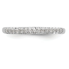 14k White Gold 1/6 carat Diamond Complete Wedding Band