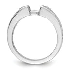 14k White Gold 1/20 carat Lab Grown Diamond VS/SI+ G+ Semi-Mount Pet Set Engagement Ring