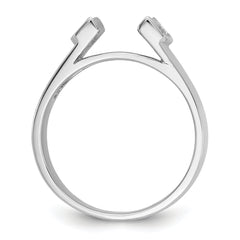 14k White Gold 1/4 carat Lab Grown Diamond VS/SI+ G+ Semi-Mount Peg Set Engagement Ring