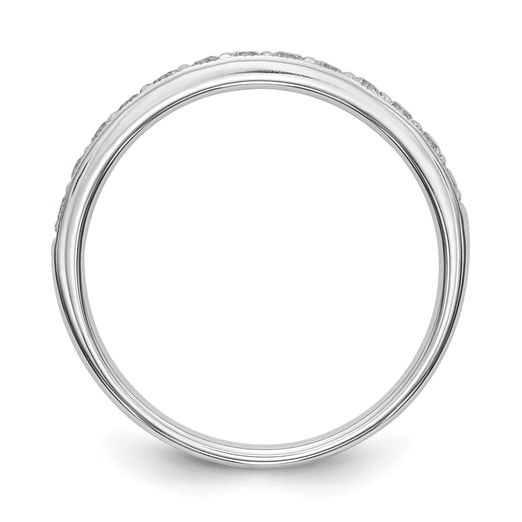 14k White Gold 1/3 carat Lab Grown Diamond VS/SI+ G+ Complete Wedding Band