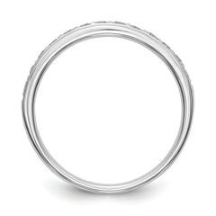 14k White Gold 1/3 carat Lab Grown Diamond VS/SI+ G+ Complete Wedding Band