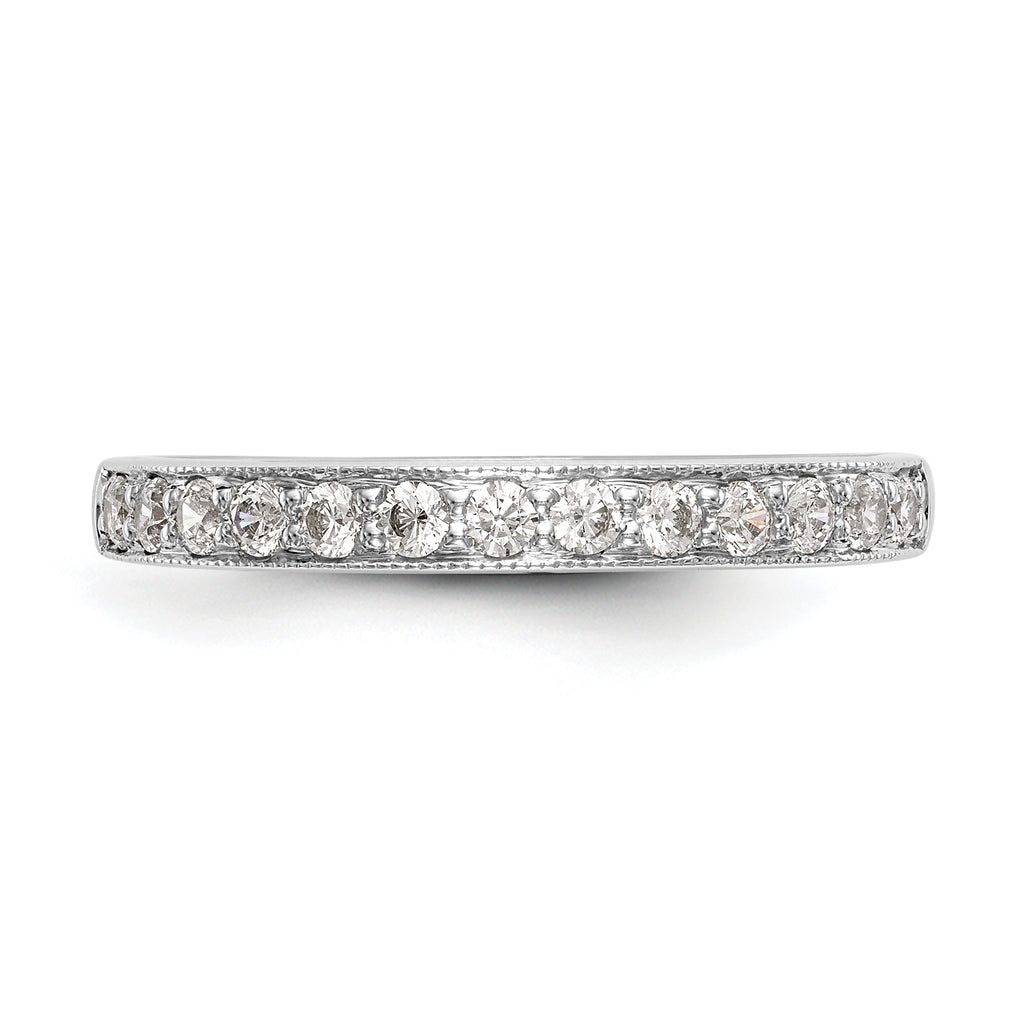 14k White Gold 1/3 carat Lab Grown Diamond VS/SI+ G+ Complete Wedding Band
