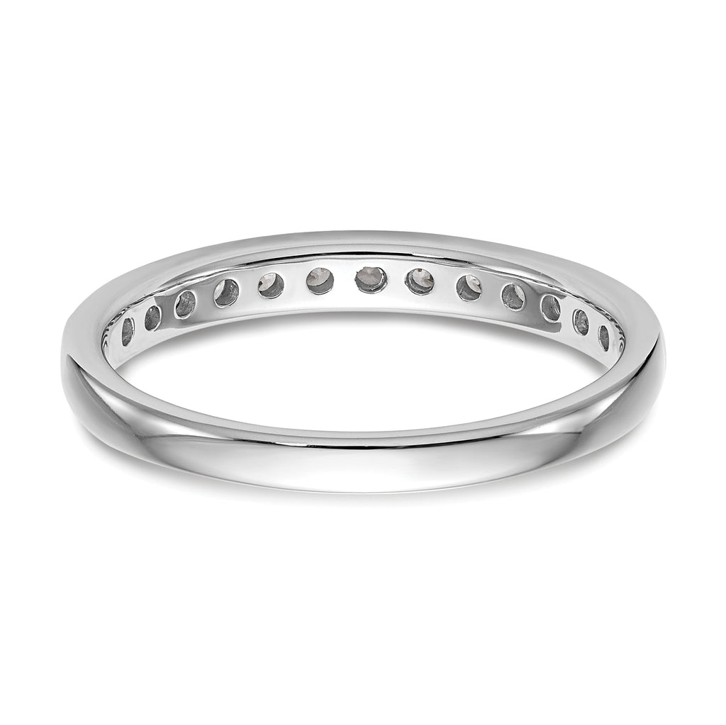 14k White Gold 1/3 carat Lab Grown Diamond VS/SI+ G+ Complete Wedding Band