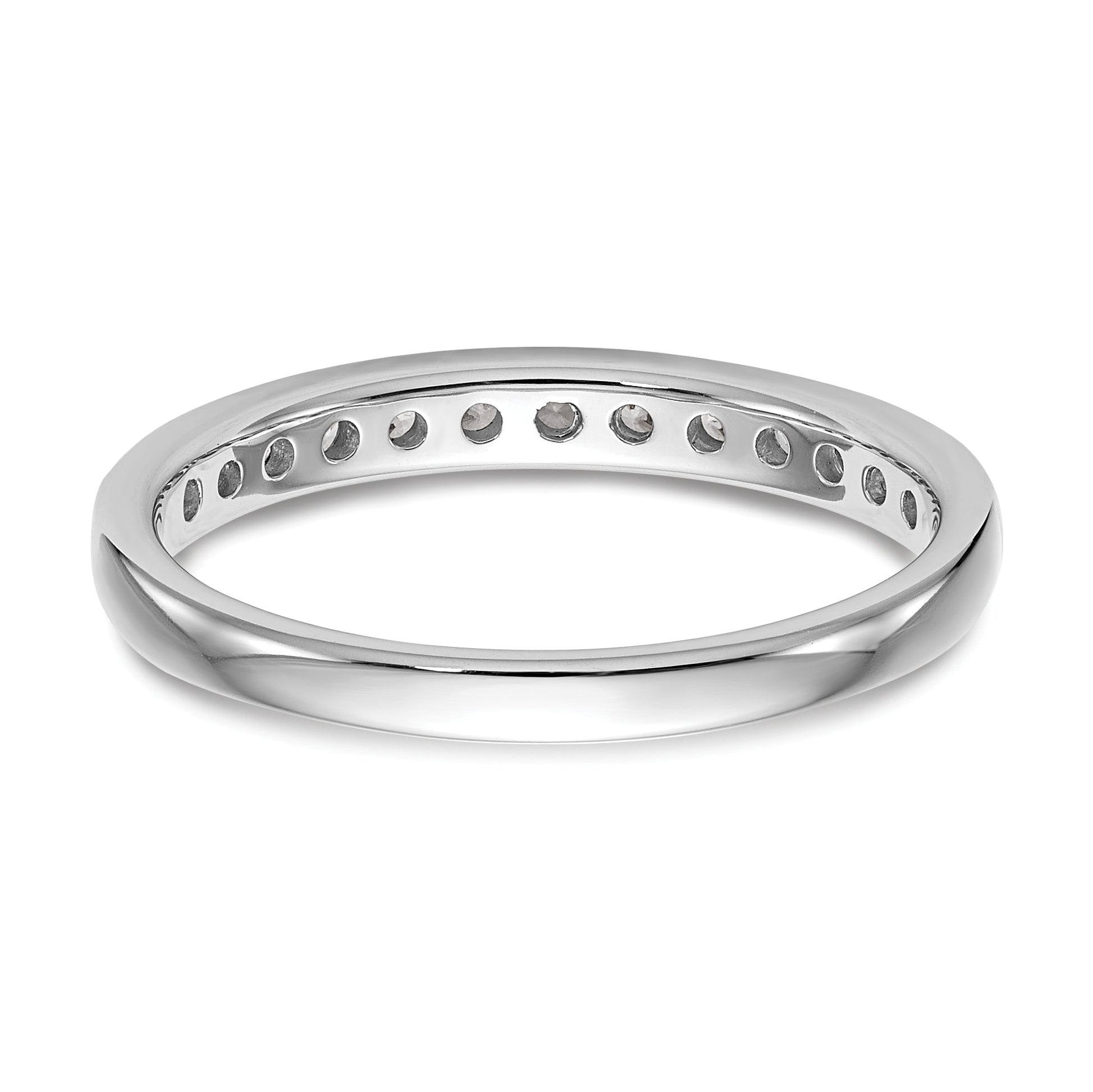 14k White Gold 1/3 carat Lab Grown Diamond VS/SI+ G+ Complete Wedding Band