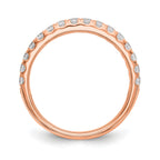 Lab-Grown Diamond Wedding Band in 14K Rose Gold, 3.3mm (1/2 ct. tw.), Size 7 - Sophia Jewelers