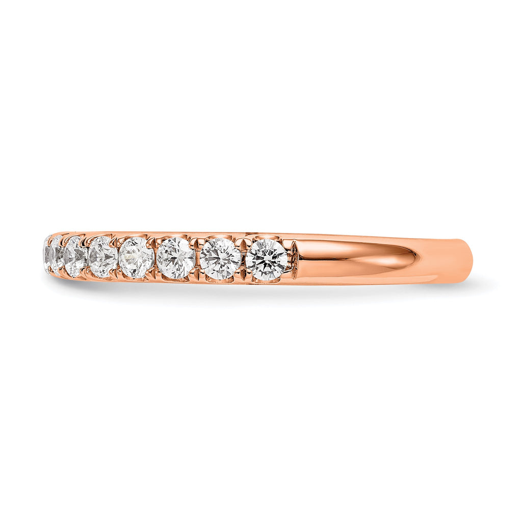 Lab-Grown Diamond Wedding Band in 14K Rose Gold, 3.3mm (1/2 ct. tw.), Size 7 - Sophia Jewelers