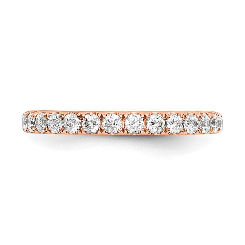 Lab-Grown Diamond Wedding Band in 14K Rose Gold, 3.3mm (1/2 ct. tw.), Size 7 - Sophia Jewelers