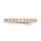 Lab-Grown Diamond Wedding Band in 14K Rose Gold, 3.3mm (1/2 ct. tw.), Size 7 - Sophia Jewelers