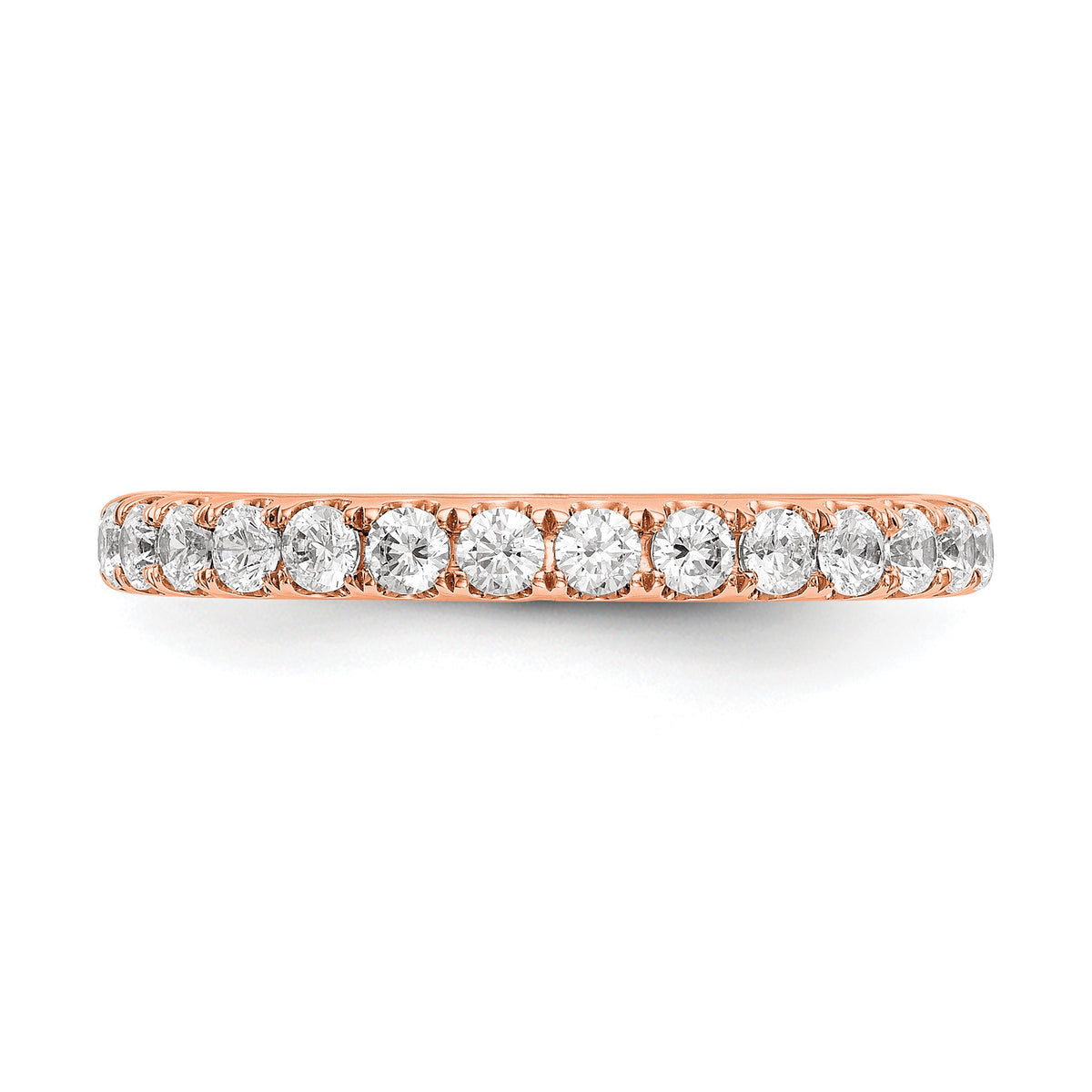 Lab-Grown Diamond Wedding Band in 14K Rose Gold, 3.3mm (1/2 ct. tw.), Size 7 - Sophia Jewelers