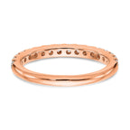 Lab-Grown Diamond Wedding Band in 14K Rose Gold, 3.3mm (1/2 ct. tw.), Size 7 - Sophia Jewelers