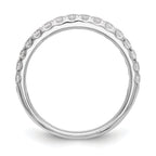 14k White Gold 1/2 carat Lab Grown Diamond VS/SI+ G+ Complete Wedding Band