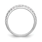 Lab-Grown Diamond Wedding Band in 14K White Gold, 3.3mm (1/2 ct. tw.), Size 7 - Sophia Jewelers