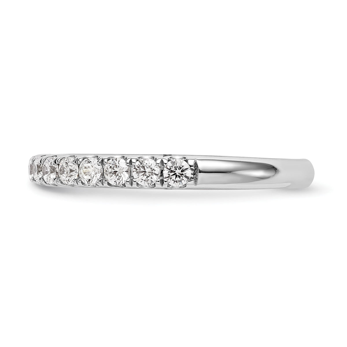 Lab-Grown Diamond Wedding Band in 14K White Gold, 3.3mm (1/2 ct. tw.), Size 7 - Sophia Jewelers