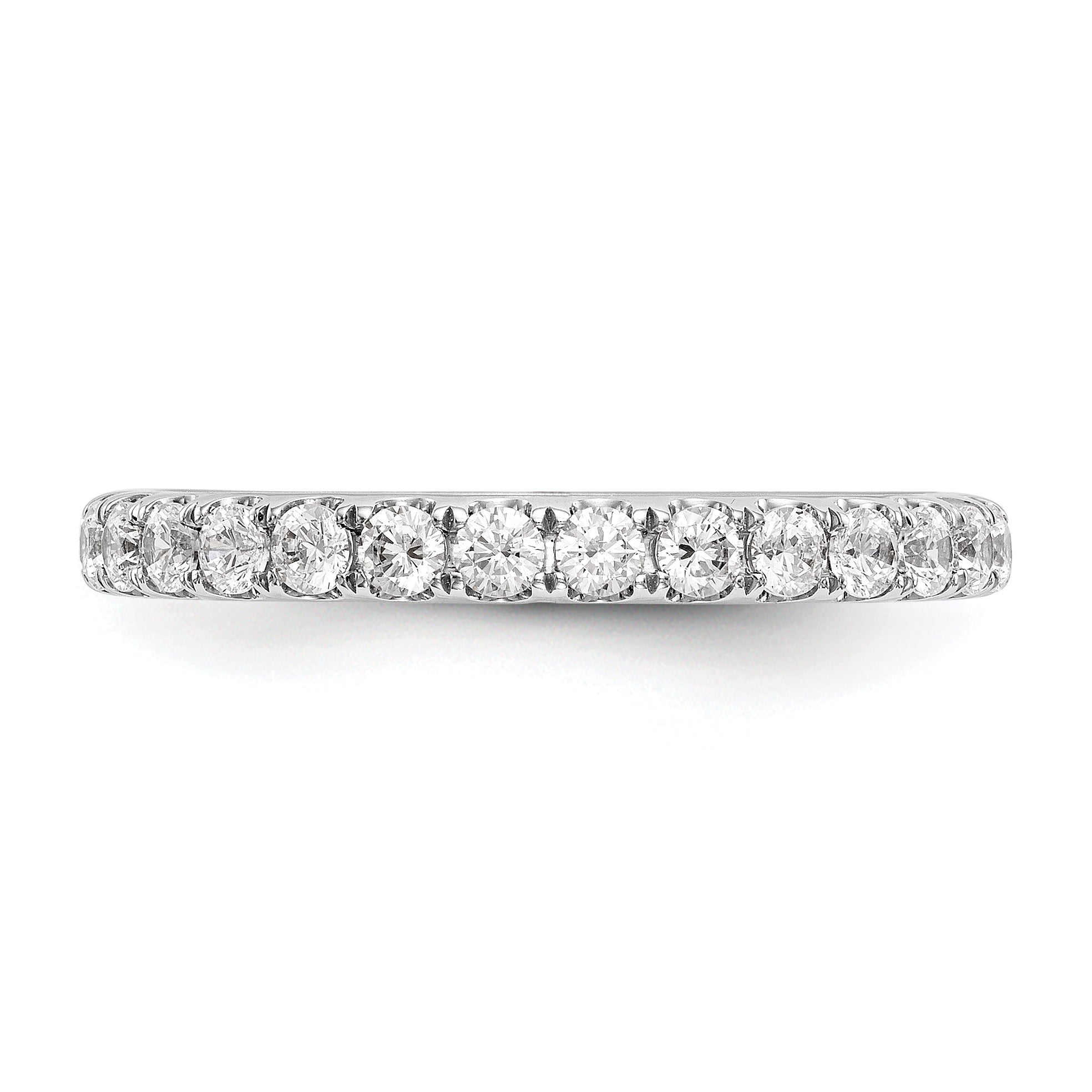 14k White Gold 1/2 carat Lab Grown Diamond VS/SI+ G+ Complete Wedding Band