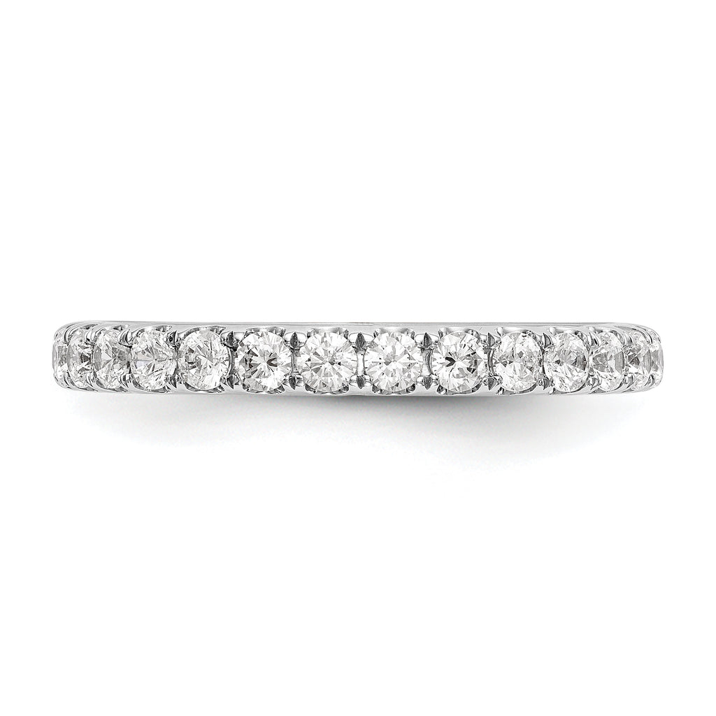 14k White Gold 1/2 carat Lab Grown Diamond VS/SI+ G+ Complete Wedding Band