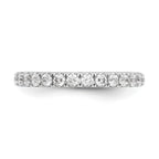 Lab-Grown Diamond Wedding Band in 14K White Gold, 3.3mm (1/2 ct. tw.), Size 7 - Sophia Jewelers