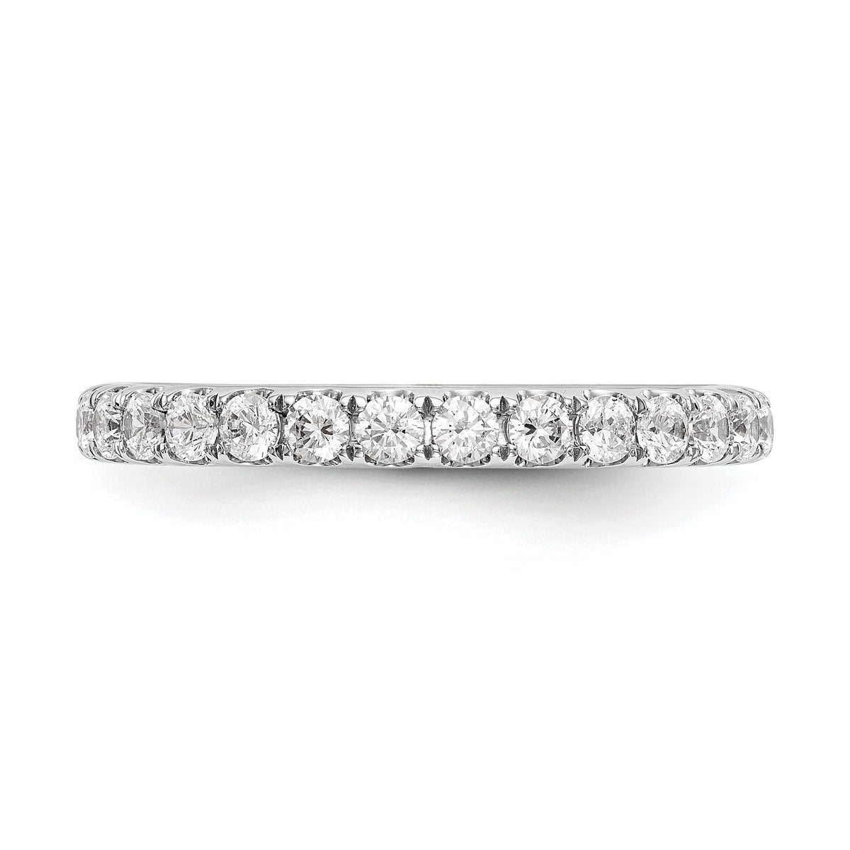 Lab-Grown Diamond Wedding Band in 14K White Gold, 3.3mm (1/2 ct. tw.), Size 7 - Sophia Jewelers
