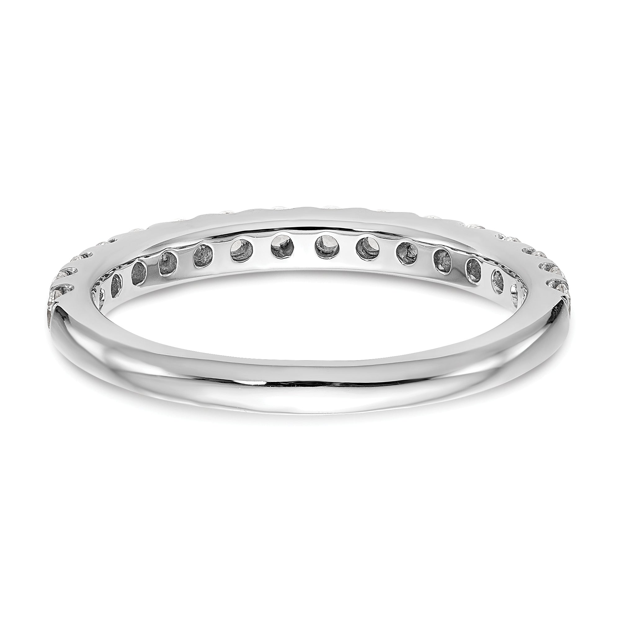 14k White Gold 1/2 carat Lab Grown Diamond VS/SI+ G+ Complete Wedding Band