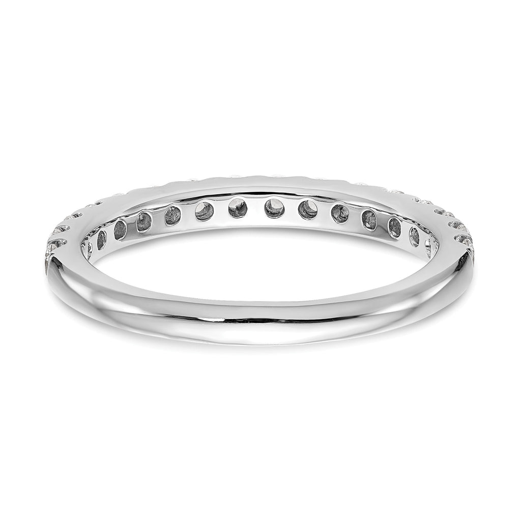 Lab-Grown Diamond Wedding Band in 14K White Gold, 3.3mm (1/2 ct. tw.), Size 7 - Sophia Jewelers