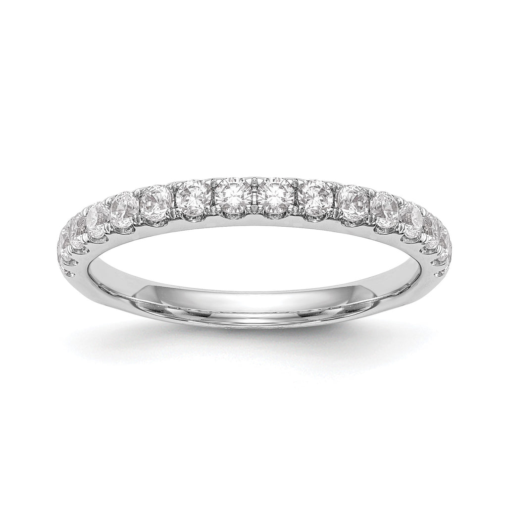 Lab-Grown Diamond Wedding Band in 14K White Gold, 3.3mm (1/2 ct. tw.), Size 7 - Sophia Jewelers