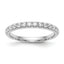 14k White Gold 1/2 carat Lab Grown Diamond VS/SI+ G+ Complete Wedding Band