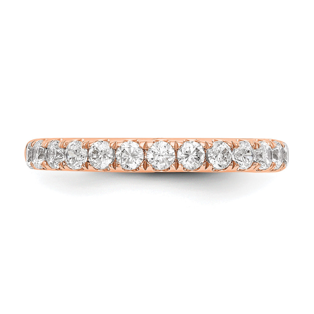 Lab-Grown Diamond Wedding Band in 14K Rose Gold, 3mm (3/4 ct. tw.), Size 7 - Sophia Jewelers
