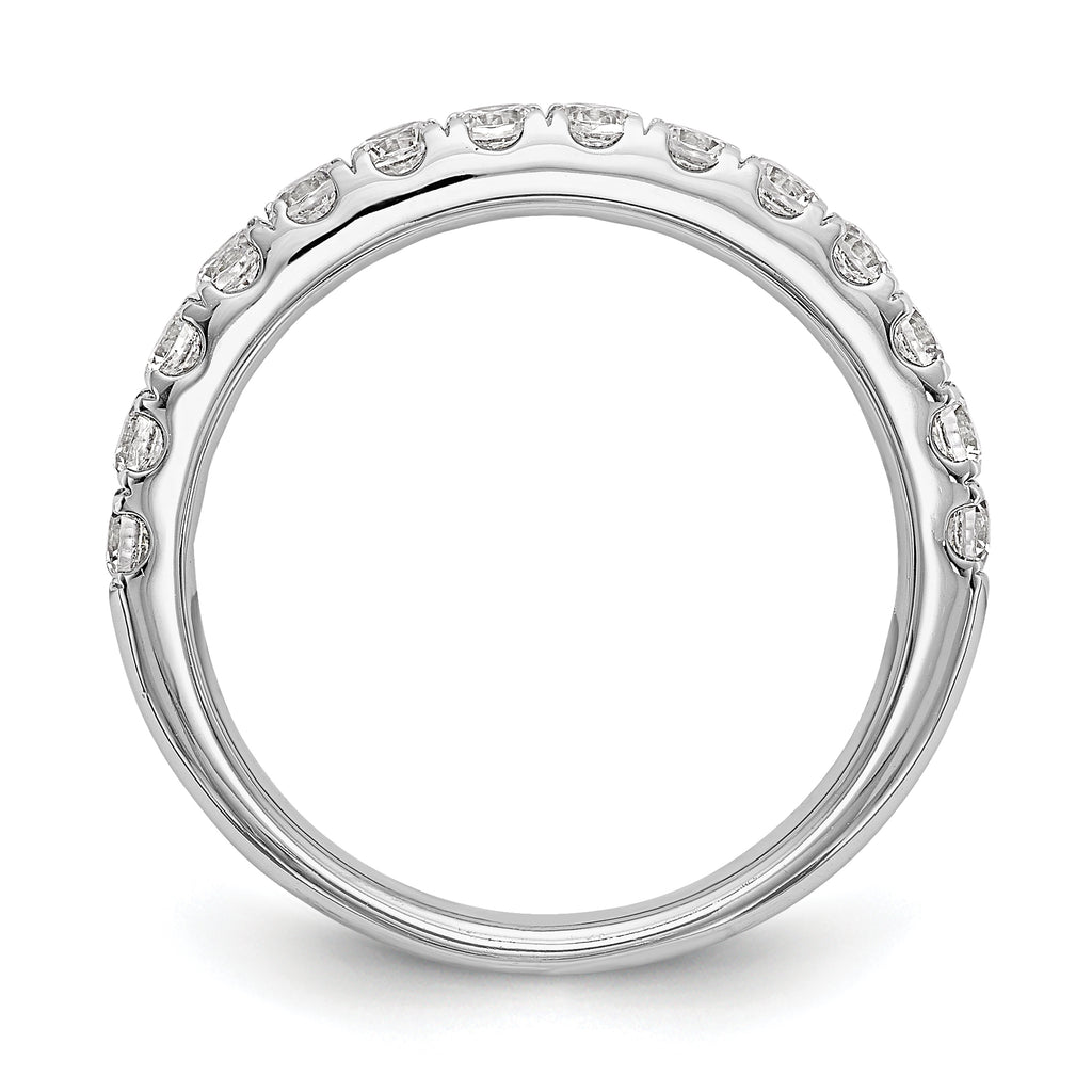 14k White Gold 3/4 carat Lab Grown Diamond VS/SI+ G+ Complete Wedding Band