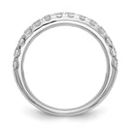 14k White Gold 3/4 carat Lab Grown Diamond VS/SI+ G+ Complete Wedding Band