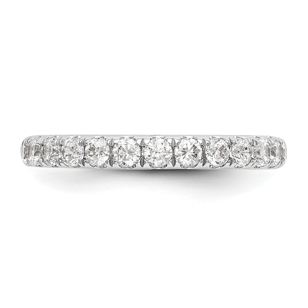 14k White Gold 3/4 carat Lab Grown Diamond VS/SI+ G+ Complete Wedding Band