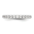 14k White Gold 3/4 carat Lab Grown Diamond VS/SI+ G+ Complete Wedding Band