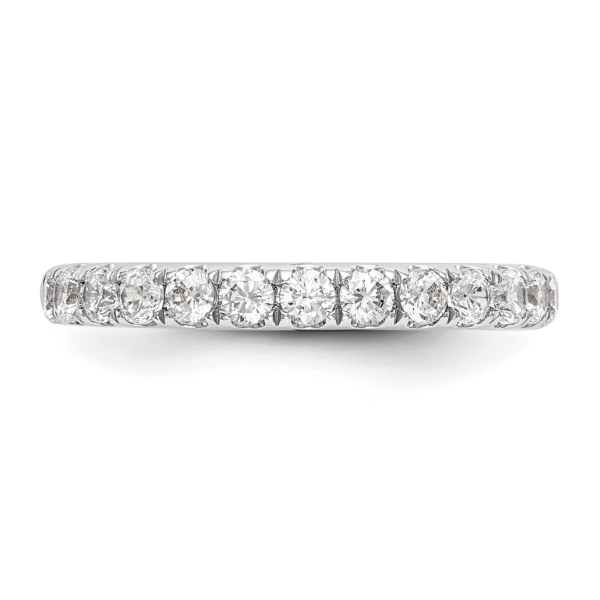 14k White Gold 3/4 carat Lab Grown Diamond VS/SI+ G+ Complete Wedding Band