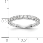 14k White Gold 3/4 carat Lab Grown Diamond VS/SI+ G+ Complete Wedding Band