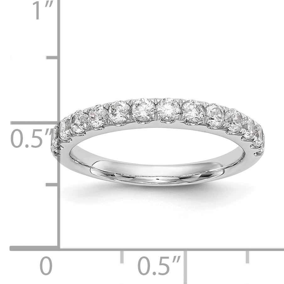 14k White Gold 3/4 carat Lab Grown Diamond VS/SI+ G+ Complete Wedding Band
