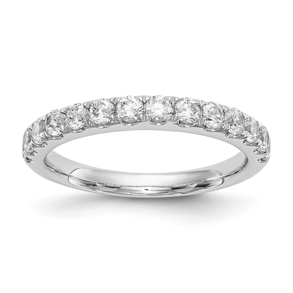 14k White Gold 3/4 carat Lab Grown Diamond VS/SI+ G+ Complete Wedding Band