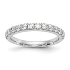 14k White Gold 3/4 carat Lab Grown Diamond VS/SI+ G+ Complete Wedding Band