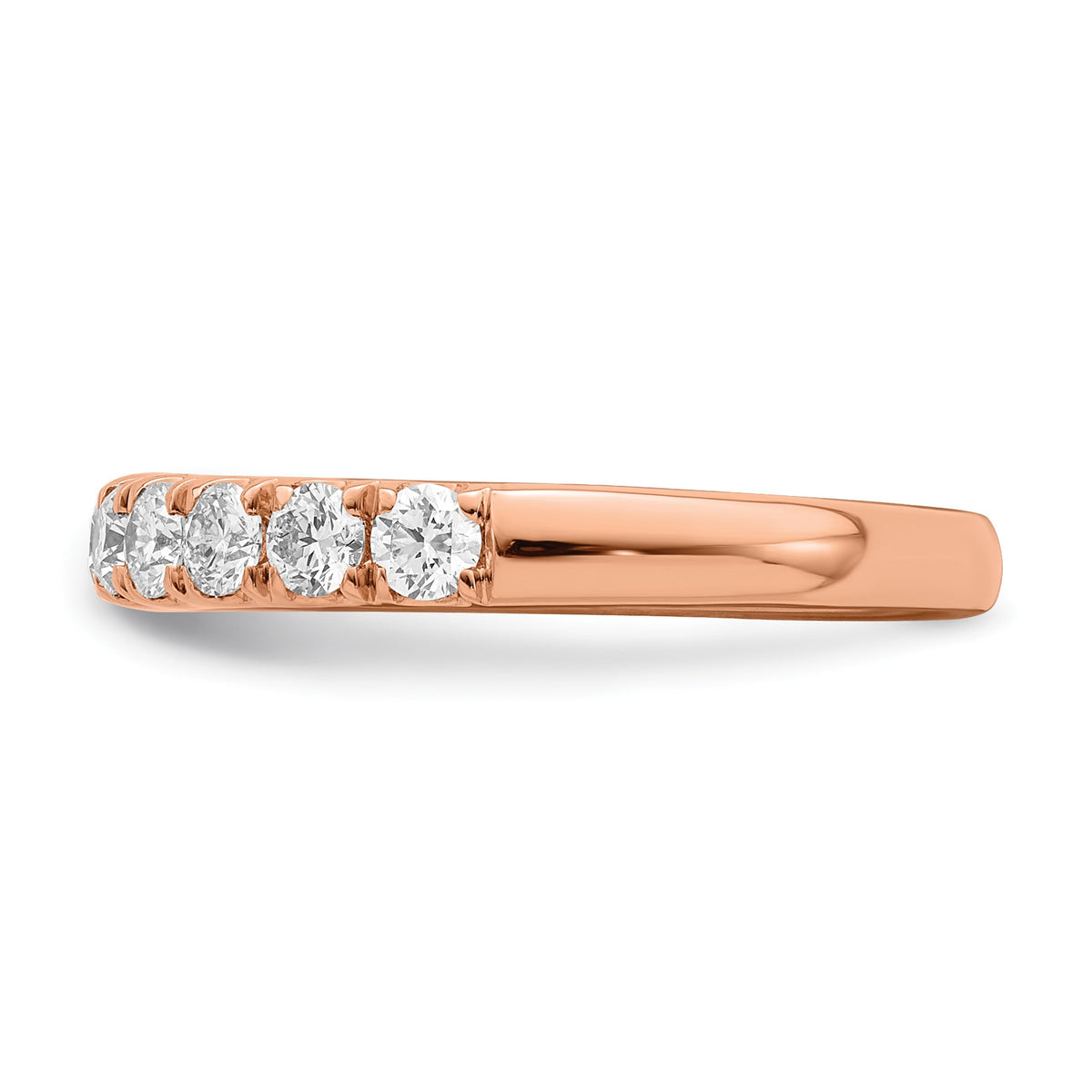 Lab-Grown Diamond Wedding Band in 14K Rose Gold, 2.5mm (7/8 ct. tw.), Size 7 - Sophia Jewelers