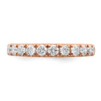 Lab-Grown Diamond Wedding Band in 14K Rose Gold, 2.5mm (7/8 ct. tw.), Size 7 - Sophia Jewelers