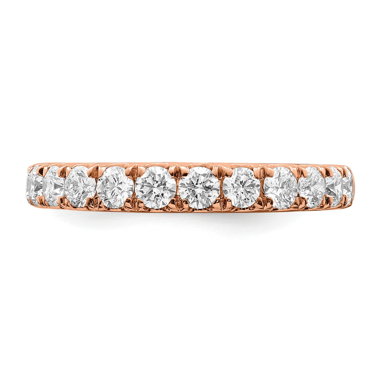 Lab-Grown Diamond Wedding Band in 14K Rose Gold, 2.5mm (7/8 ct. tw.), Size 7 - Sophia Jewelers