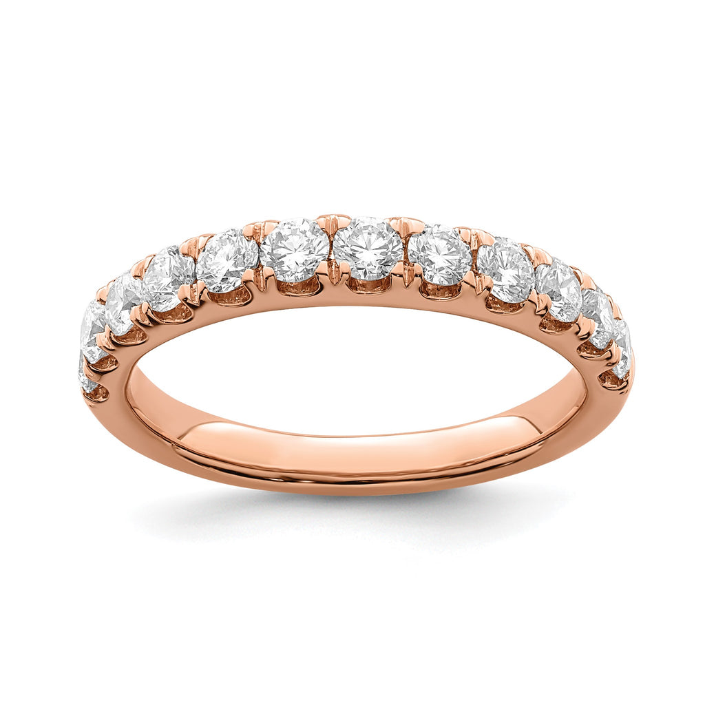 Lab-Grown Diamond Wedding Band in 14K Rose Gold, 2.5mm (7/8 ct. tw.), Size 7 - Sophia Jewelers