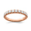 Lab-Grown Diamond Wedding Band in 14K Rose Gold, 2.5mm (7/8 ct. tw.), Size 7 - Sophia Jewelers