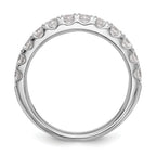 14k White Gold 7/8 carat Lab Grown Diamond VS/SI+ G+ Complete Wedding Band
