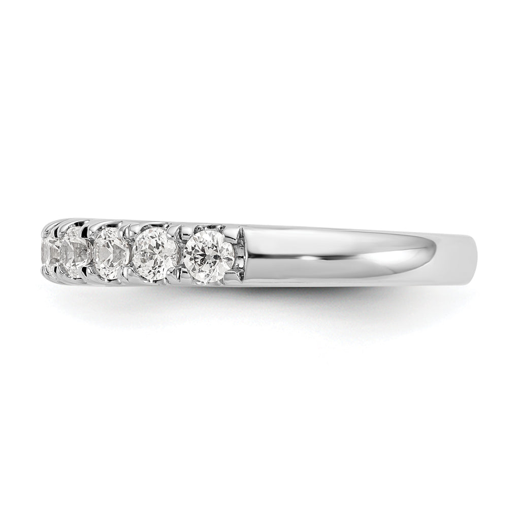 14k White Gold 7/8 carat Lab Grown Diamond VS/SI+ G+ Complete Wedding Band