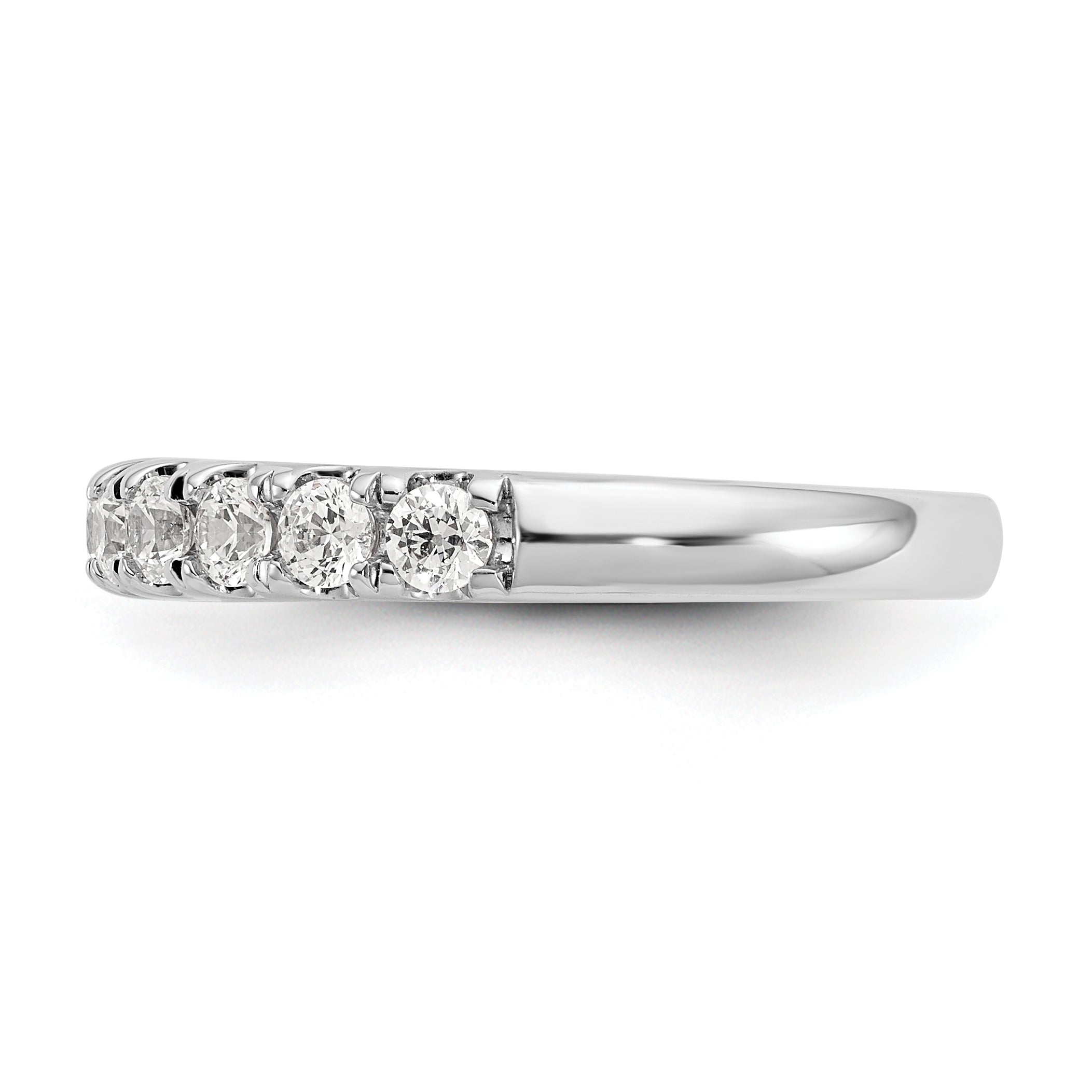 14k White Gold 7/8 carat Lab Grown Diamond VS/SI+ G+ Complete Wedding Band