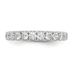 14k White Gold 7/8 carat Lab Grown Diamond VS/SI+ G+ Complete Wedding Band