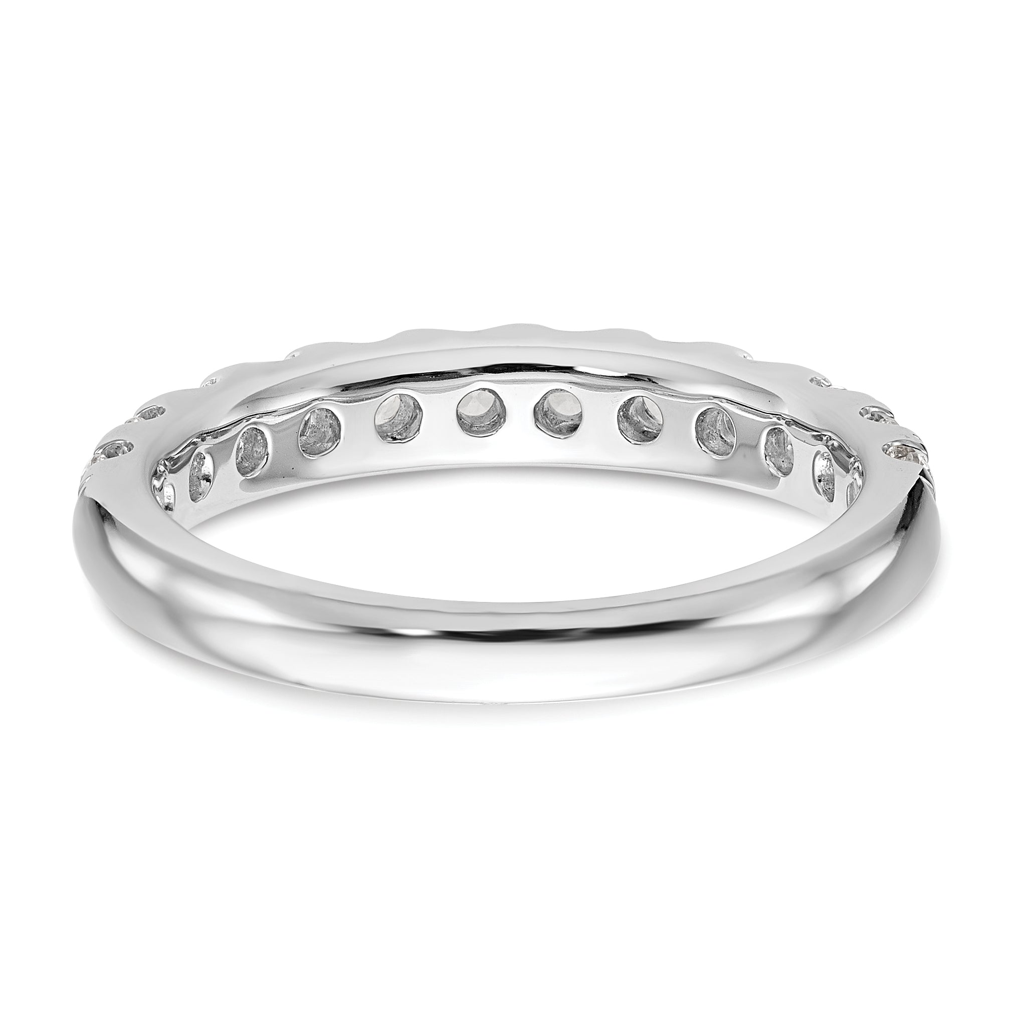 14k White Gold 7/8 carat Lab Grown Diamond VS/SI+ G+ Complete Wedding Band