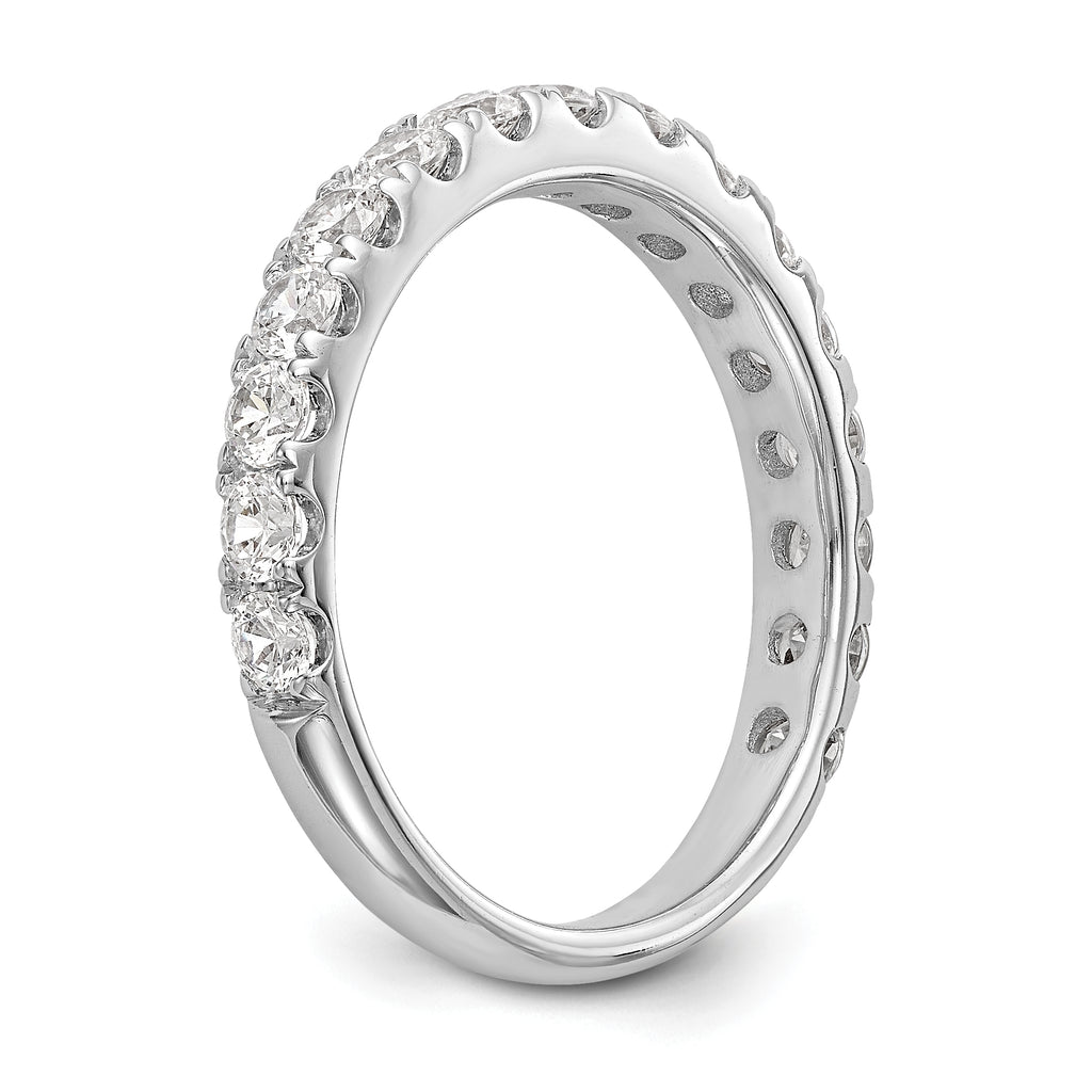 14k White Gold 7/8 carat Lab Grown Diamond VS/SI+ G+ Complete Wedding Band
