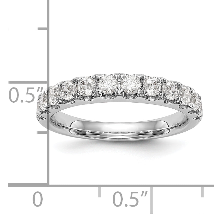 14k White Gold 7/8 carat Lab Grown Diamond VS/SI+ G+ Complete Wedding Band
