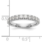 14k White Gold 7/8 carat Lab Grown Diamond VS/SI+ G+ Complete Wedding Band