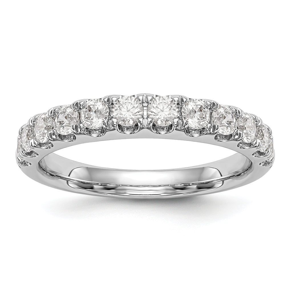 14k White Gold 7/8 carat Lab Grown Diamond VS/SI+ G+ Complete Wedding Band
