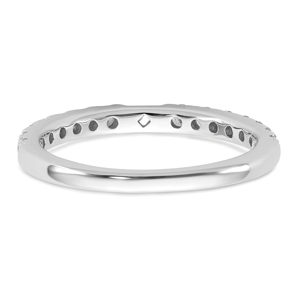 14k White Gold 1/2 carat Lab Grown Diamond VS/SI+ G+ Semi Mount Peg Set Engagement Ring
